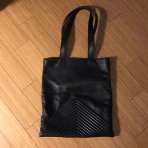 & other stories leather tote